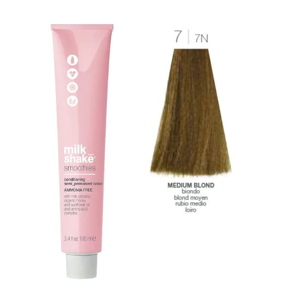 Milk_Shake® Smoothies Semi-permanent Hårfärg Medium Blonde 100 ml