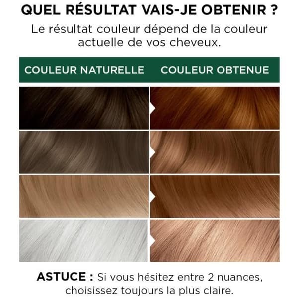 GARNIER Belle Color Naturals Permanent hårfärg - Ammoniakfri - 63 Naturlig mörk gyllene blond
