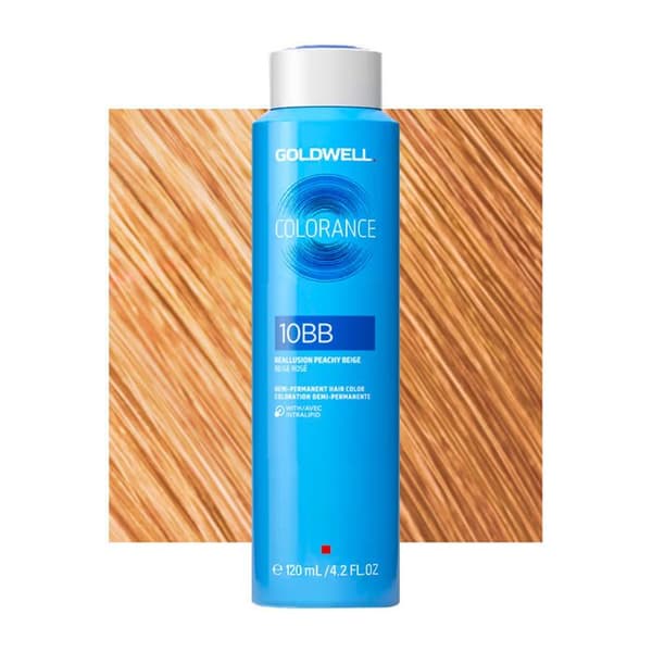 10BB Reallusion persika beige Goldwell Colorance Varmblondiner burk 120ml