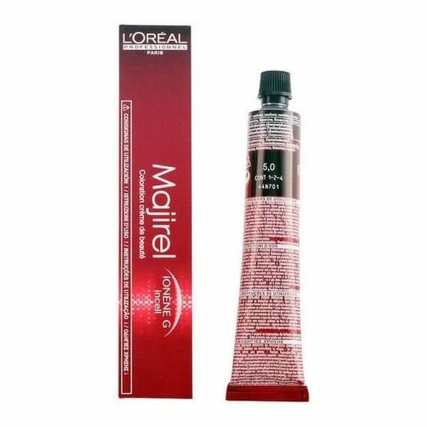 Permanent färg Majirel L'Oreal Professionnel Paris E0900200 Nº 5,0 50 ml