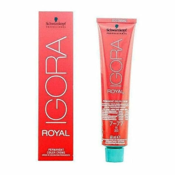 Permanent färg Igora Royal Schwarzkopf 609787 7-77 Nº 7-77 Nº 9.0-rubio muy claro Nº 8.0-rubio claro 60 ml