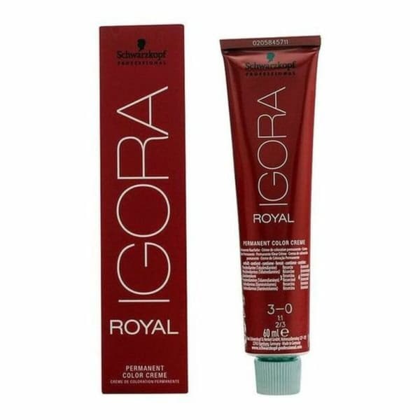 Permanent färg Igora Royal Schwarzkopf Igora Royal 3-0 Nº 3-0 Nº 9.0-rubio muy claro Nº 8.0-rubio claro 60 ml