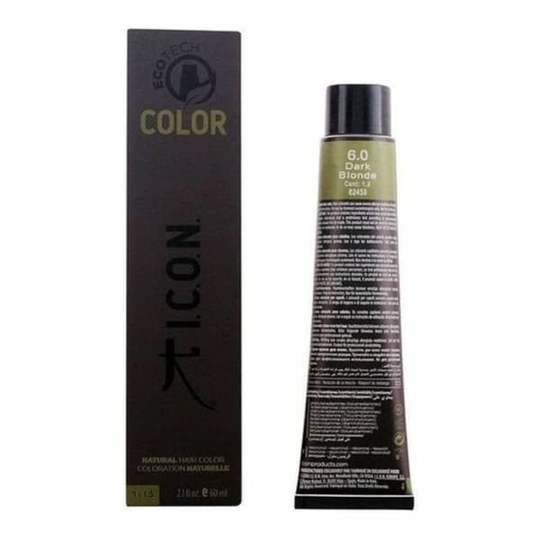 Permanent färg Ecotech Color I.c.o.n. Ecotech Color (60 ml) Nº 9.0-rubio muy claro Nº 8.0-rubio claro 60 ml