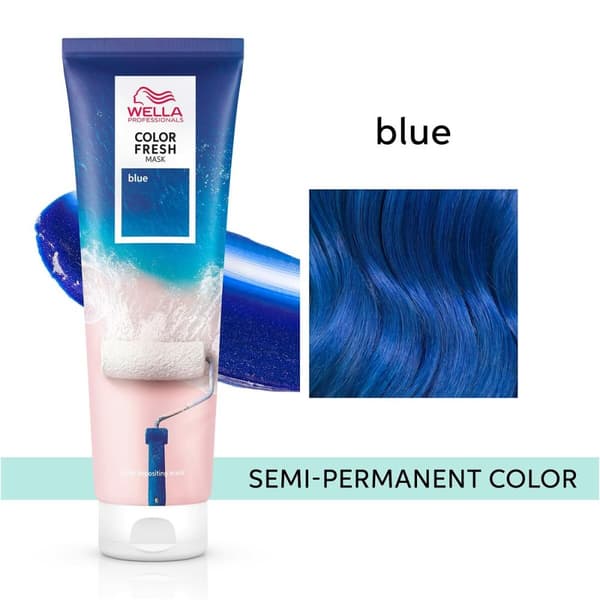 Mask med färgpigment Wella COLOR FRESH Blå 150 ml