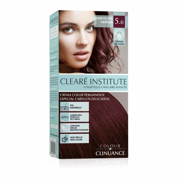 Permanent hårfarve - creme Clearé Institute Colour Clinuance Nº 5.6-chocolate cereza