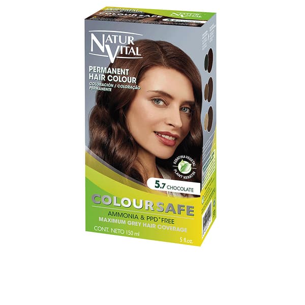 NATUR VITAL COLOURSAFE permanent hair dye #5.7-chocolate