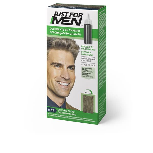 JUST FOR MEN COLOURING in shampoo #light brown 30 ml