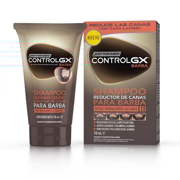 JUST FOR MEN CONTROL GX grey hair reduction shampoo for beard 118 ml
