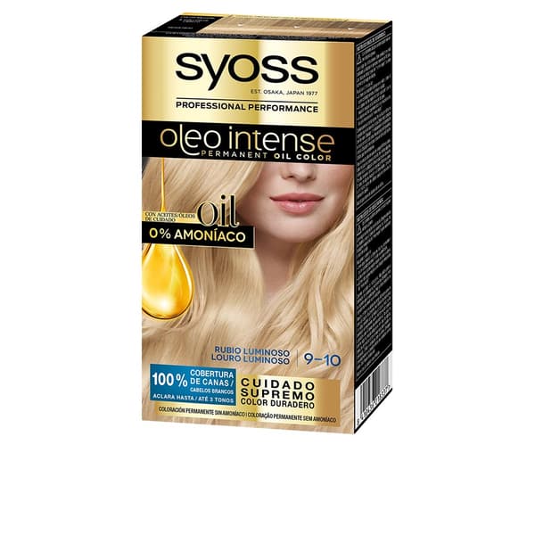 SYOSS OLEO INTENSE ammonia free hair dye no.9.10-luminous blonde 5 pcs