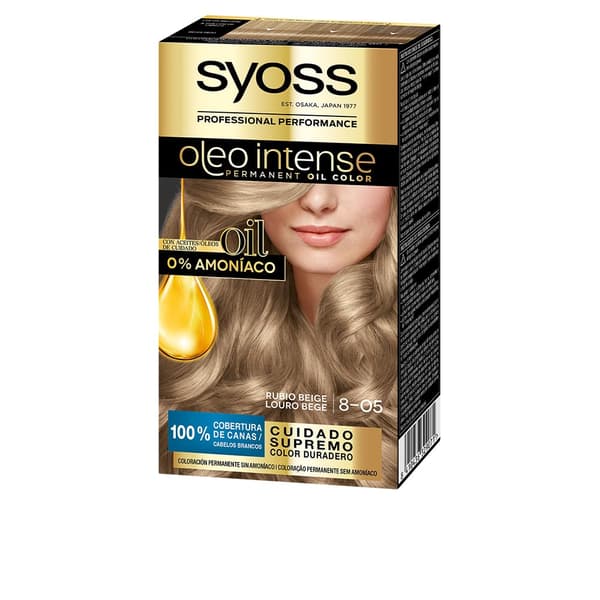 SYOSS OLEO INTENSE ammonia-free dye #8.05-beige blond 5 pcs.