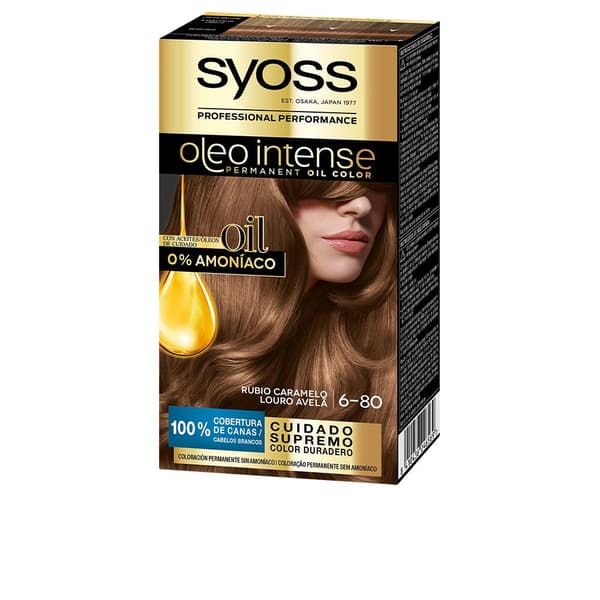 SYOSS OLEO INTENSE ammonia free dye #6.80-caramel blonde 5 pcs.