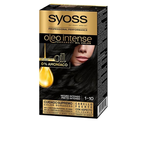 SYOSS OLEO INTENSE ammonia-free dye #1.10-intense black 5 pcs.