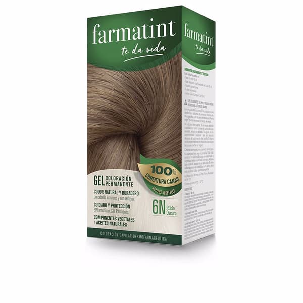 FARMATINT GEL permanent hair colouring #6n-dark blonde 5 u