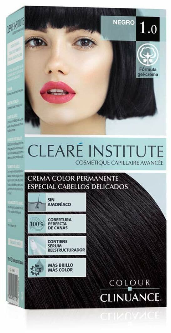 Permanent Colour Creme Clearé Institute Colour Clinuance Nº 1.0-negro