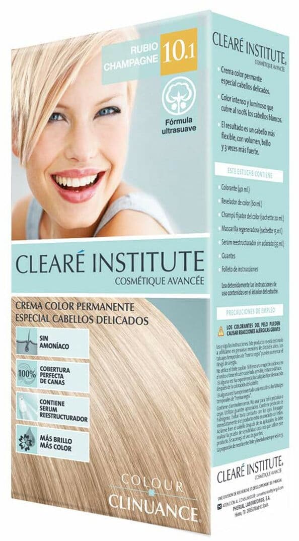 Permanent Colour Creme Clearé Institute Colour Clinuance Nº 10.1-rubio champagne