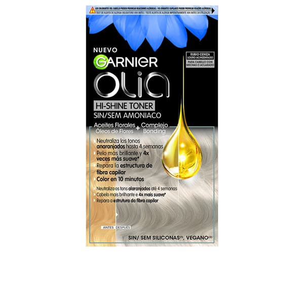 GARNIER OLIA HI SHINE TONER semi-permanent colour neutralizer #9.1 ash blonde 3 pcs