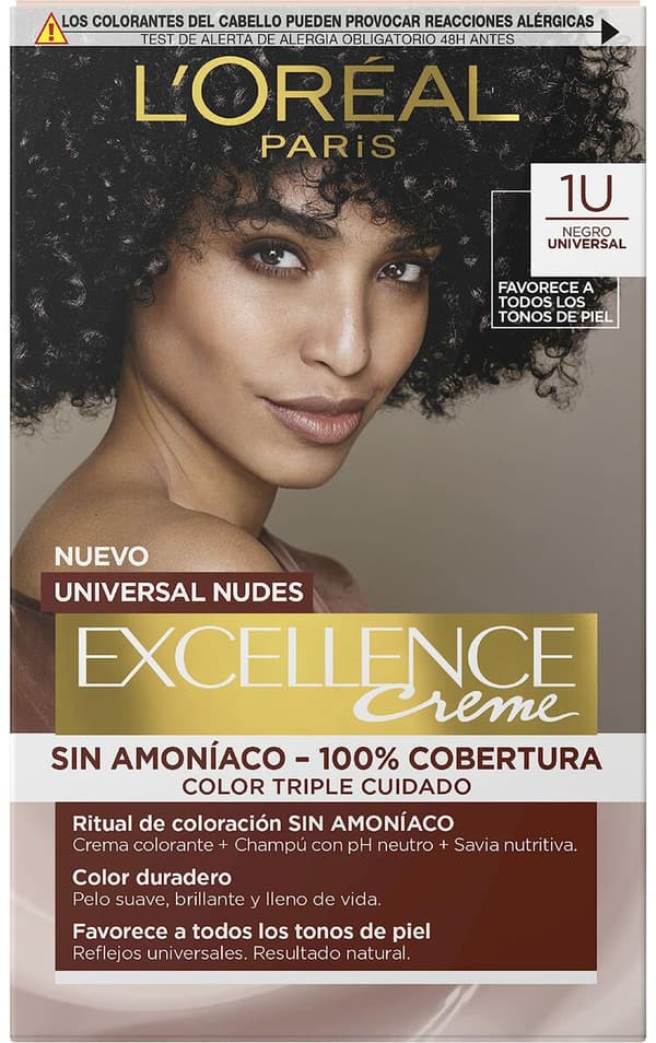 Permanent Dye L'Oreal Make Up Excellence Black