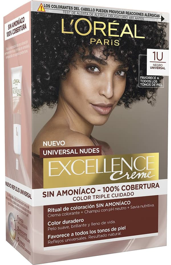 Permanent Dye L'Oreal Make Up Excellence Black