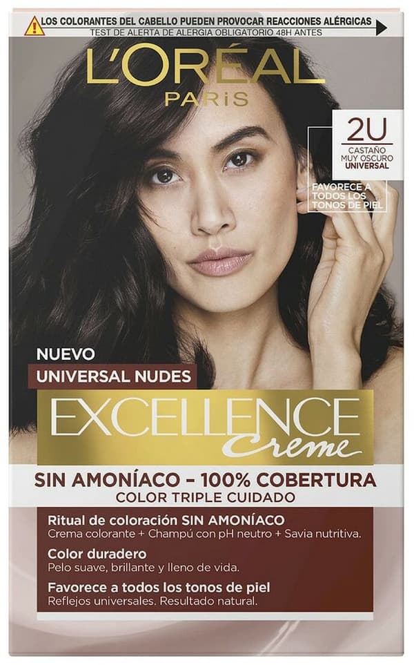 Dye No Ammonia L'Oreal Make Up Excellence 2u-darkest brunette