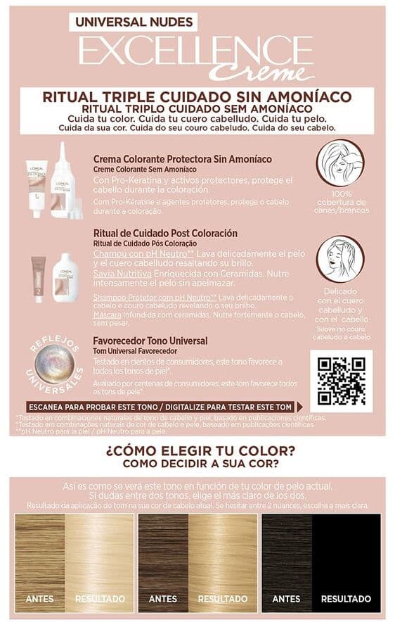 Permanent Dye L'Oreal Make Up Excellence Light Blonde Nº 9.0-rubio muy claro