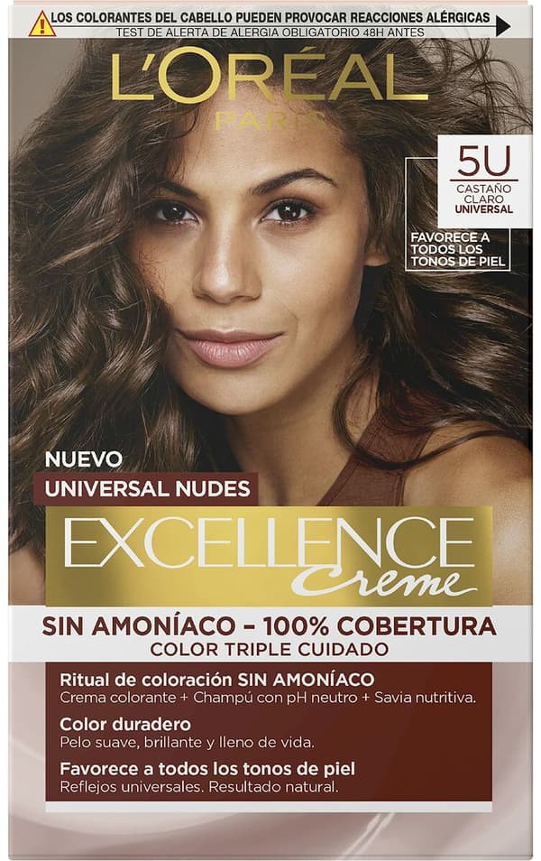 Permanent Dye L'Oreal Make Up Excellence Light Brown