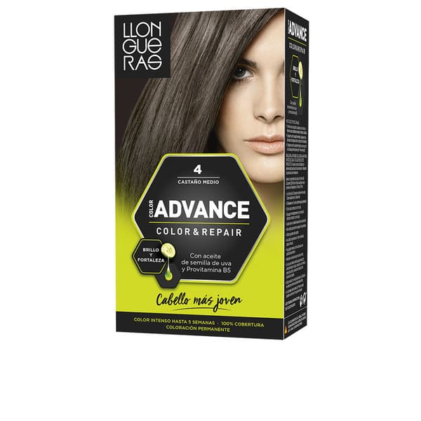 LLONGUERAS COLOUR ADVANCE #4-medium brown 1 u