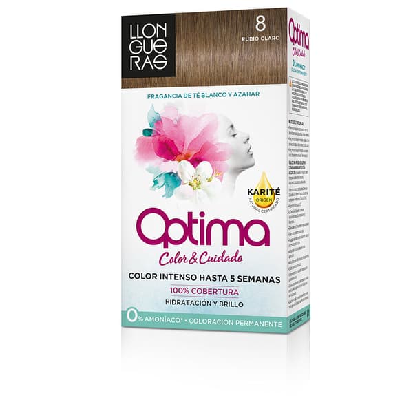 LLONGUERAS OPTIMA colouring #8-light blonde 1 u