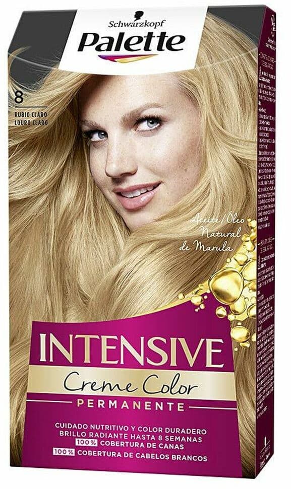 Permanent Dye Palette Schwarzkopf Light Blonde N 8