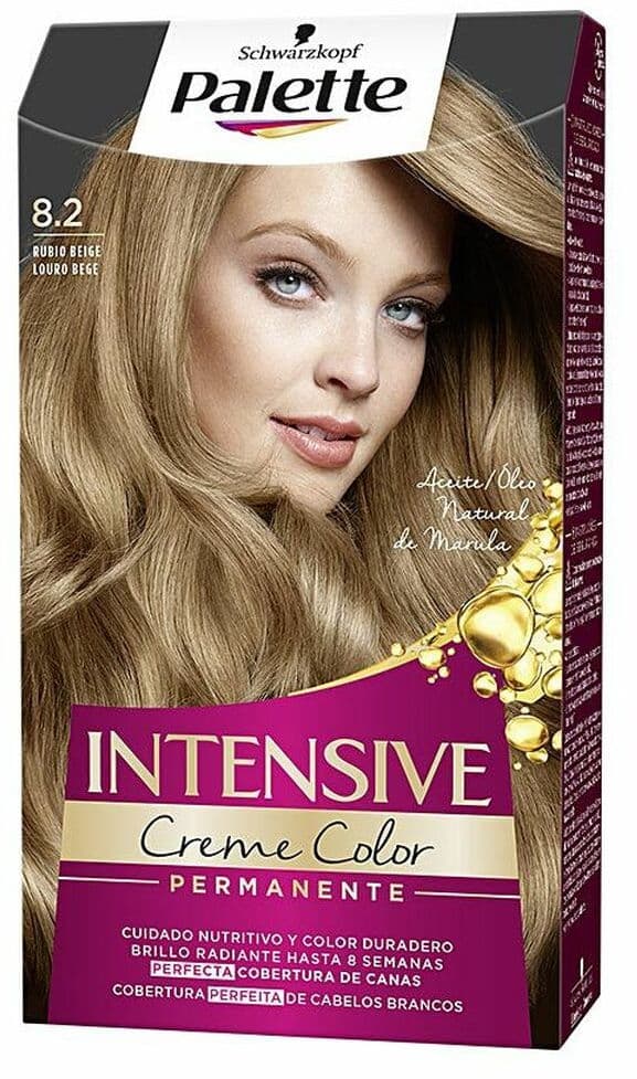 Permanent Dye Palette Schwarzkopf Light Blonde N 8,2