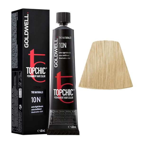 Goldwell Topchic The Naturals 10N Extra Ljus Blond Permanent Hårfärg 60ml.