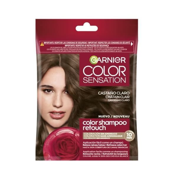 Garnier Color Shampoo Retouch Permanent Hårfärg Ljusbrun