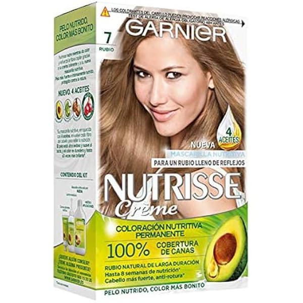 Hårfärgning - NUTRISSE - Cream 7 - Ammoniakfri - Alla hårtyper - Pulver