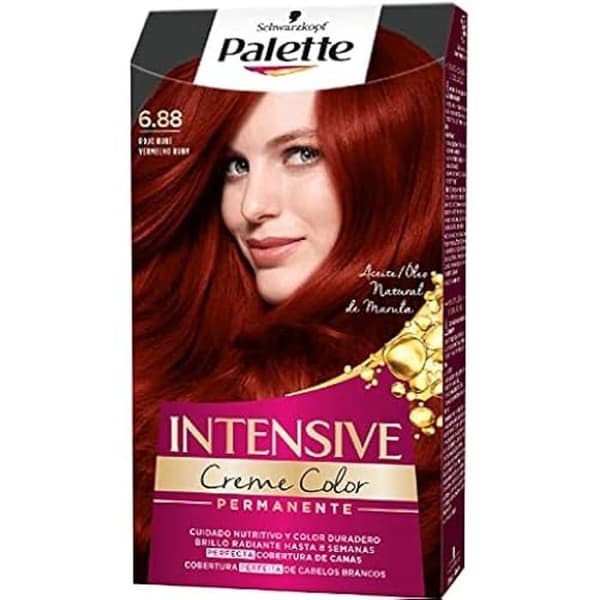 Tinte - SCHWARZKOPF - Intense Cream Palette - Shade 6.88 - Red Rubí - Cream Texture