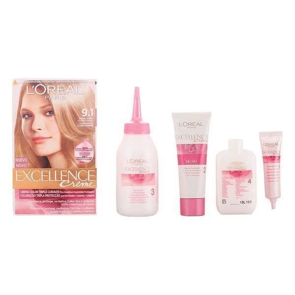 Permanent färgämne Excellence L'Oreal Expert Professional N 9.1