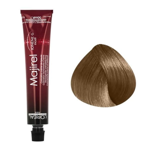 Permanent färgning - L'OREAL - Majirel n°8 - Ljus Blond - 50ml - Krämig Textur