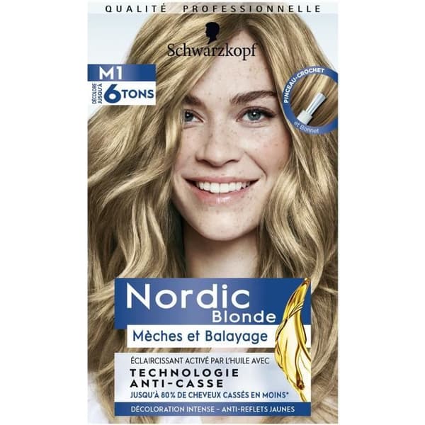 SCHWARZKOPF Nordic Blonde Permanent Hårfärg - Höjdpunkter och höjdpunkter Ultra-M1