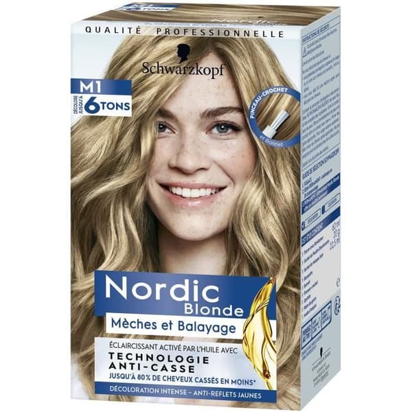 SCHWARZKOPF Nordic Blonde Permanent Hårfärg - Höjdpunkter och höjdpunkter Ultra-M1