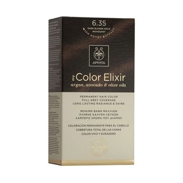 APIVITA - My Color Elixir N6.35 - Mörkblond mahogny guld 1 st