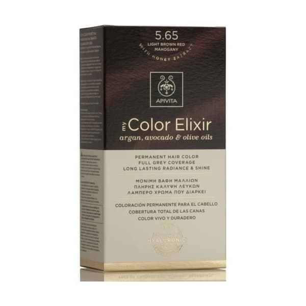 Apivita+My Color Elixir N5.65 Ljusbrun Mahogny 50 + 75 + 2x15 ml