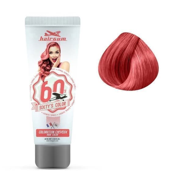 Semi-permanent färgning - Hairgum - Sunset - 60ml - För alla hårtyper - Blandat