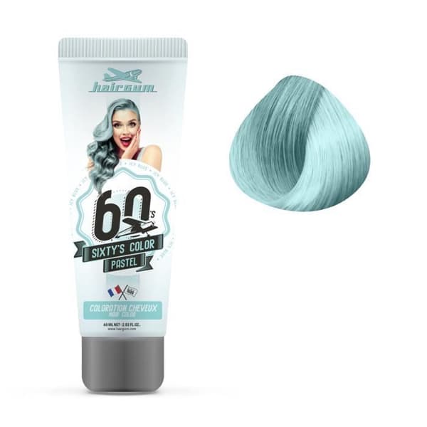 Semipermanenta färg - HAIRGUM - Isblå - Alla hårtyper - Krämtextur