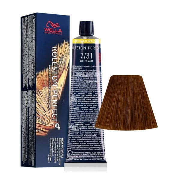 7-31 Medium Golden Ash Blond Wella Koleston perfect Me+ Rich Naturals 60ml