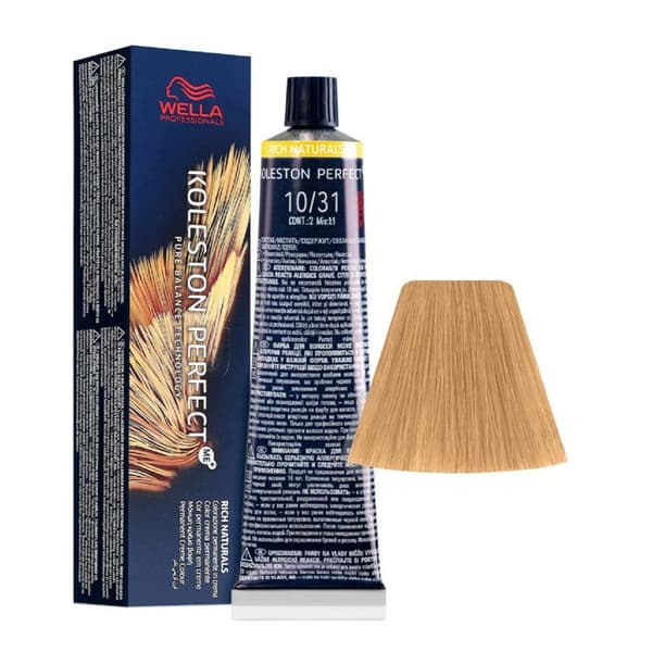 10-31 Very Light Golden Ash Blonde Wella Koleston perfect Me+ Rich Naturals 60ml