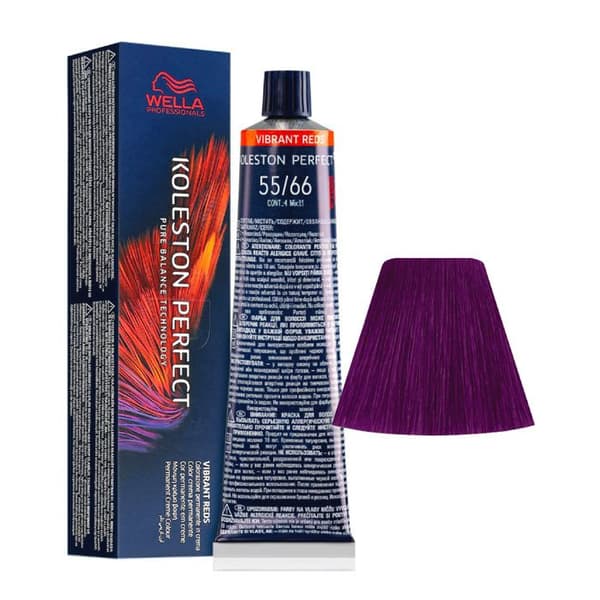 55-66 Ljusbrun Intense Violet Intense Wella Koleston perfect Me+ Vibrant Reds 60ml