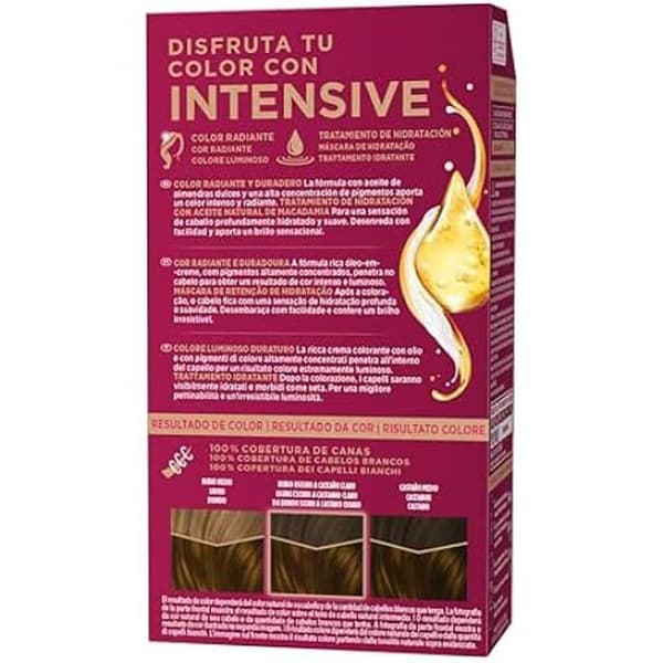 Tinte - SCHWARZKOPF - Castaño Luminoso 5.5 - Kräm - Ammoniakfri - Alla hårtyper