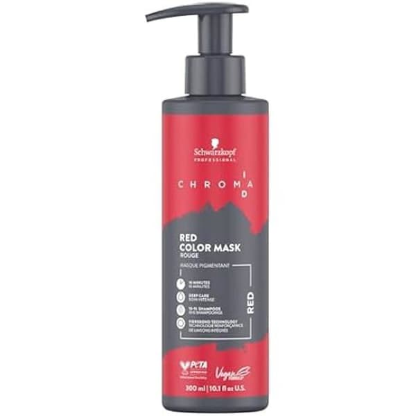 Semi-permanent färgmask - SCHWARZKOPF PROFESSIONAL - CHROMA ID - Rubinröd - Vegansk - Intensivvård