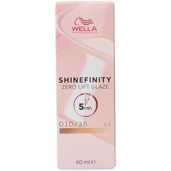 Wella Shinefinity 010/36 Platinum Blonde Golden Violet 60ml - demi-permanent färg
