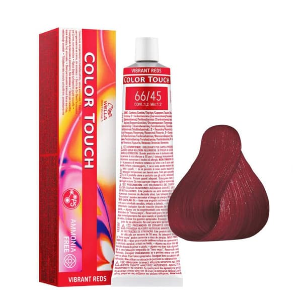 66-45 Mörkblond koppar mahogny Intense Wella Color Touch Vibrant Reds utan ammoniak 60ml