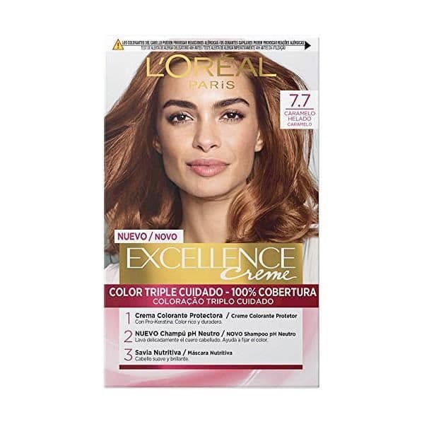 L'Oréal Paris Permanent Hårfärgning 7.7 Karamell