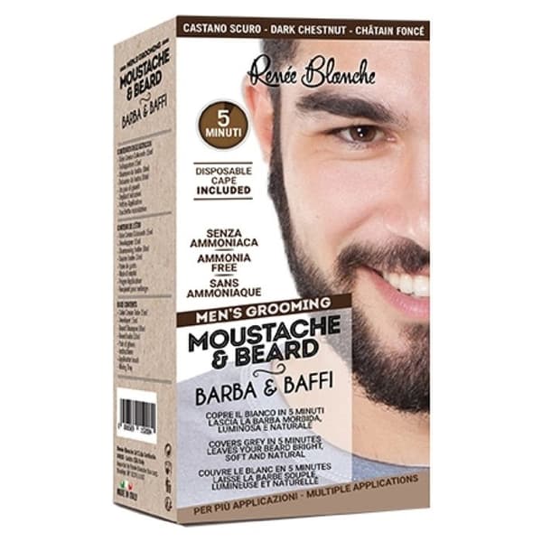 Färgningskräm - Renée Blanche - Mörkbrun - Utan ammoniak - Alla hårtyper - 20ml